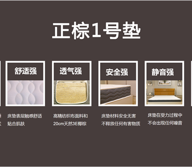 “正棕1號”爆款護脊椰棕床墊新...